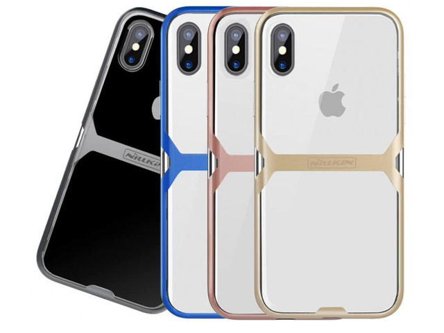 Чехол Nillkin Crystal case для Apple iPhone X (синий, гелевый)