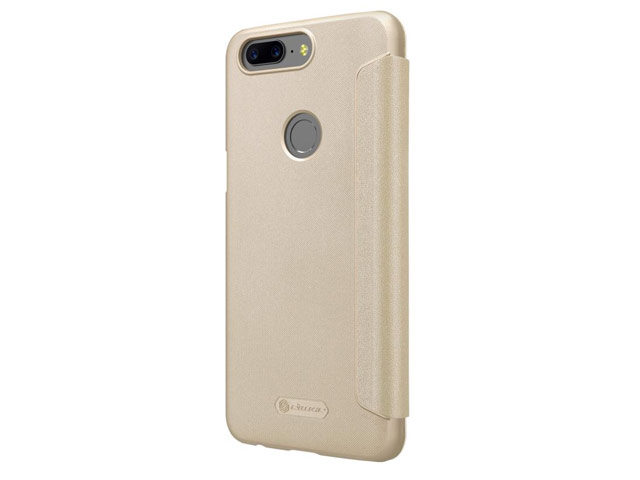 Чехол Nillkin Sparkle Leather Case для OnePlus 5T (золотистый, винилискожа)