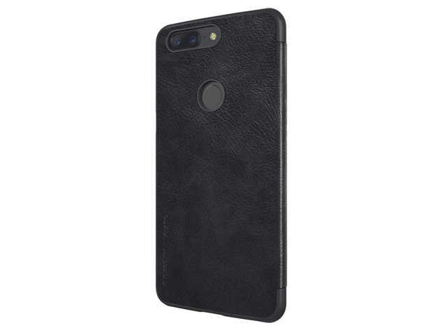 Чехол Nillkin Qin leather case для OnePlus 5T (черный, кожаный)