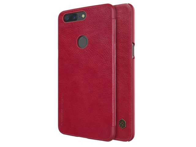 Чехол Nillkin Qin leather case для OnePlus 5T (красный, кожаный)