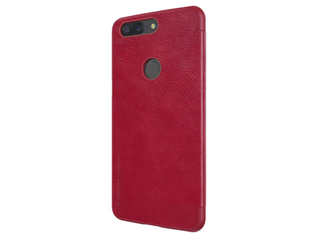 Чехол Nillkin Qin leather case для OnePlus 5T (красный, кожаный)