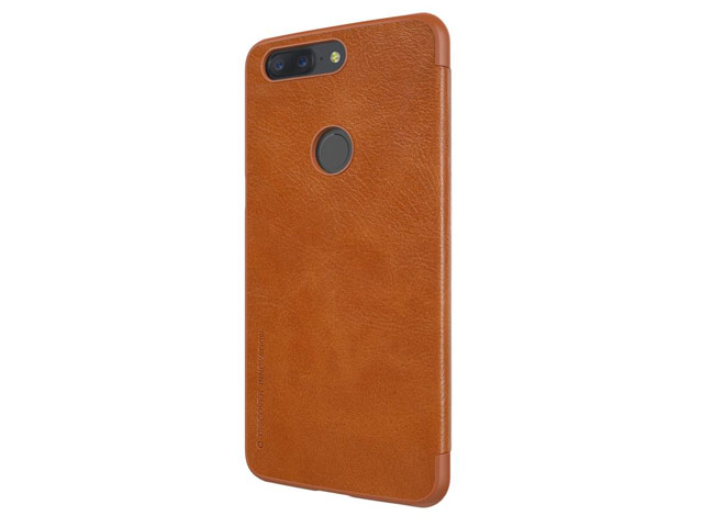 Чехол Nillkin Qin leather case для OnePlus 5T (коричневый, кожаный)