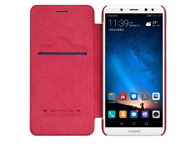 Чехол Nillkin Qin leather case для Huawei Mate 10 lite (красный, кожаный)