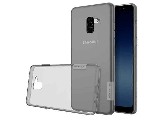 Чехол Nillkin Nature case для Samsung Galaxy A8 plus 2018 (серый, гелевый)