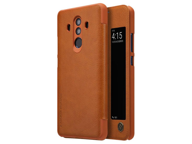 Чехол Nillkin Qin leather case для Huawei Mate 10 pro (коричневый, кожаный)