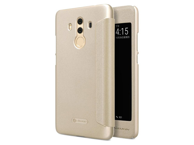 Чехол Nillkin Sparkle Leather Case для Huawei Mate 10 pro (золотистый, винилискожа)