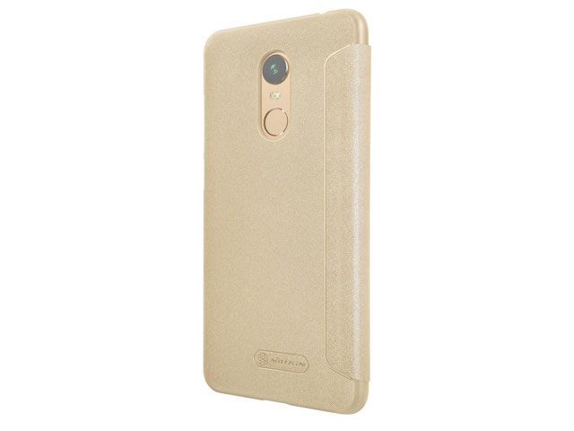 Чехол Nillkin Sparkle Leather Case для Xiaomi Redmi 5 plus (золотистый, винилискожа)