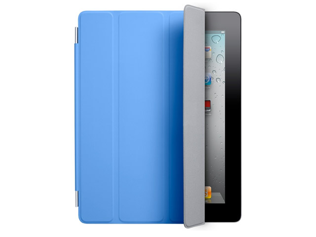 Чехол Apple iPad 2 Smart Cover полиуретановый (голубой)