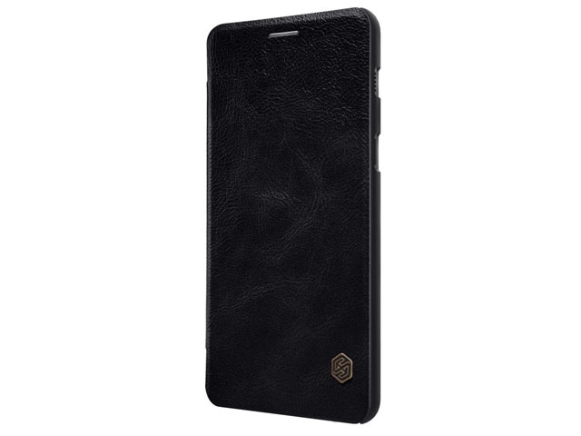 Чехол Nillkin Qin leather case для Samsung Galaxy A8 2018 (черный, кожаный)