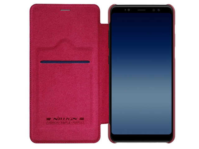 Чехол Nillkin Qin leather case для Samsung Galaxy A8 plus 2018 (красный, кожаный)