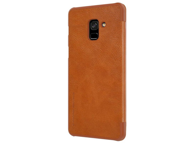 Чехол Nillkin Qin leather case для Samsung Galaxy A8 plus 2018 (коричневый, кожаный)