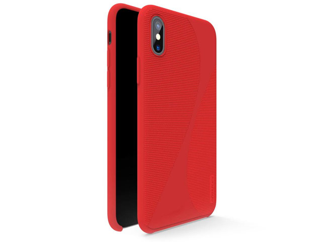 Чехол Nillkin Flex 2 case для Apple iPhone X (красный, гелевый)