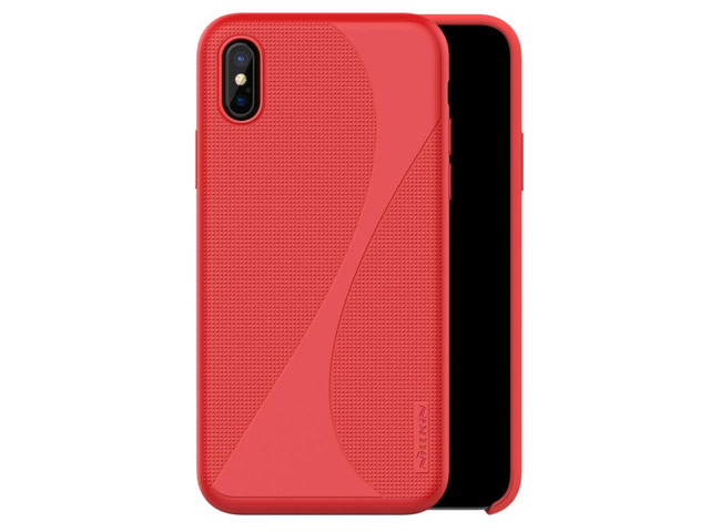 Чехол Nillkin Flex 2 case для Apple iPhone X (красный, гелевый)