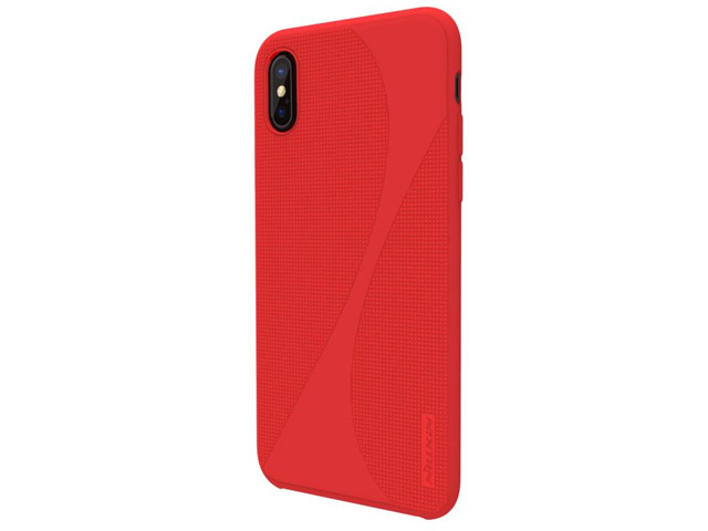 Чехол Nillkin Flex 2 case для Apple iPhone X (красный, гелевый)