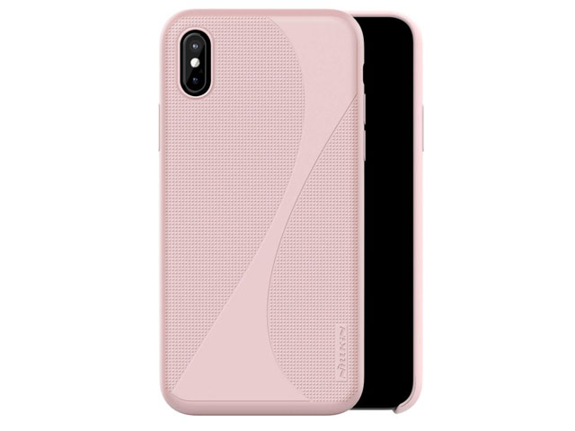 Чехол Nillkin Flex 2 case для Apple iPhone X (розовый, гелевый)