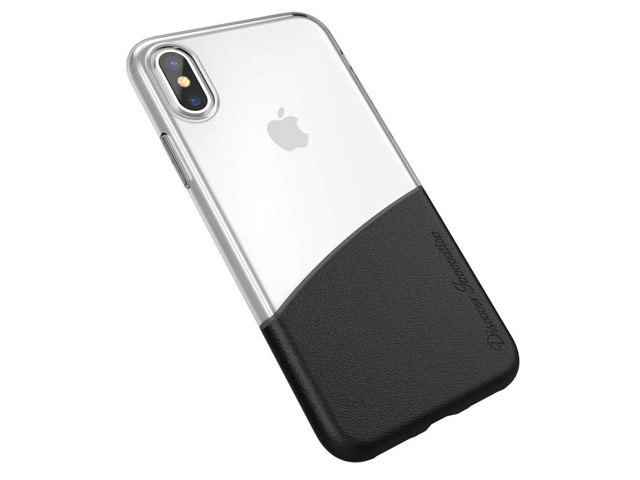 Чехол Nillkin Half case для Apple iPhone X (черный, гелевый)