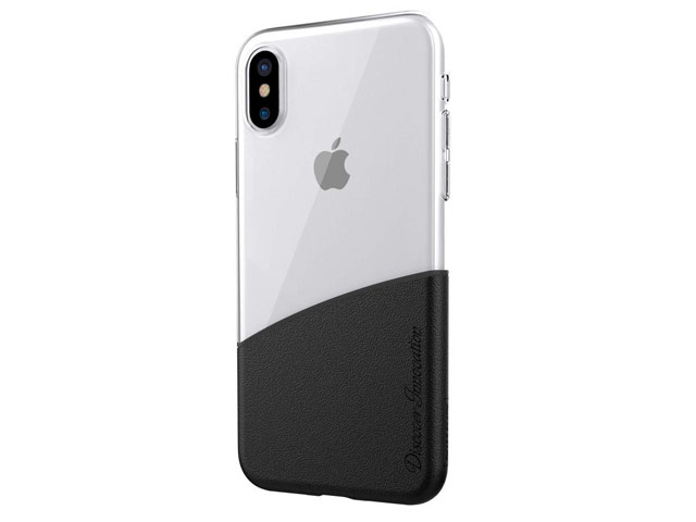 Чехол Nillkin Half case для Apple iPhone X (черный, гелевый)
