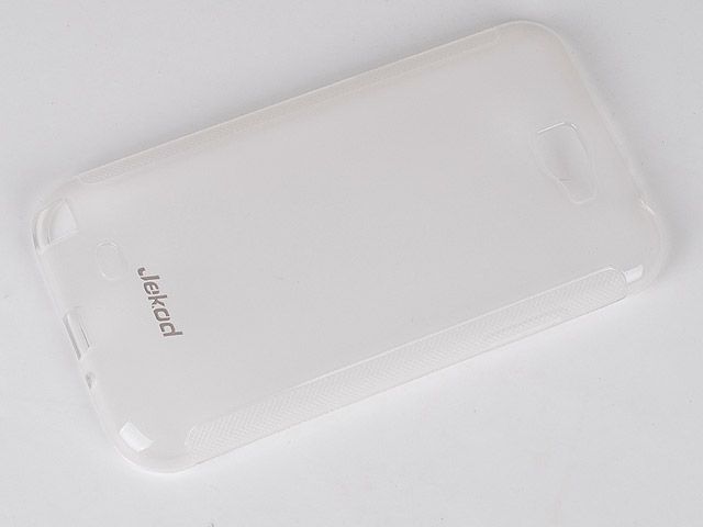 Чехол Jekod Soft case для Samsung Galaxy Note 2 N7100 (белый, гелевый)