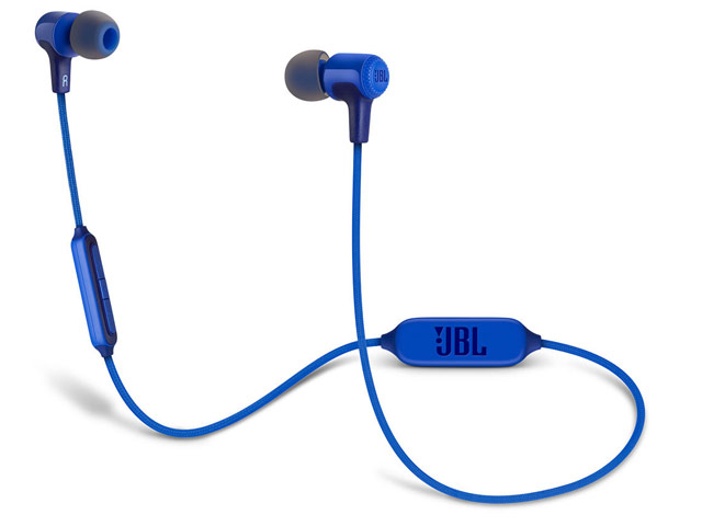 Беспроводные наушники JBL Wireless In-Ear Headphones E25BT (синие, пульт/микрофон)