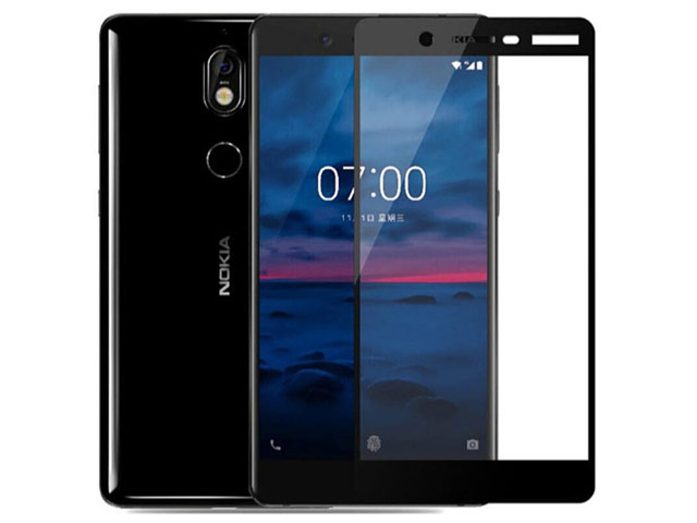 Защитная пленка Yotrix 3D Glass Protector для Nokia 7 (стеклянная, черная)