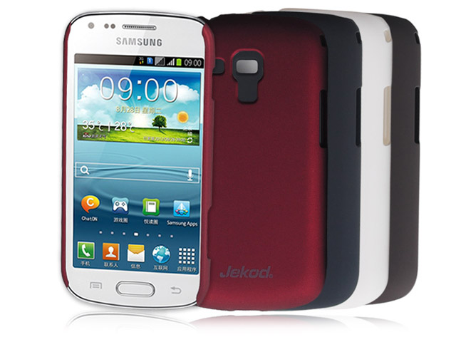 Чехол Jekod Hard case для Samsung Galaxy S Duos S7562 (черный, пластиковый)