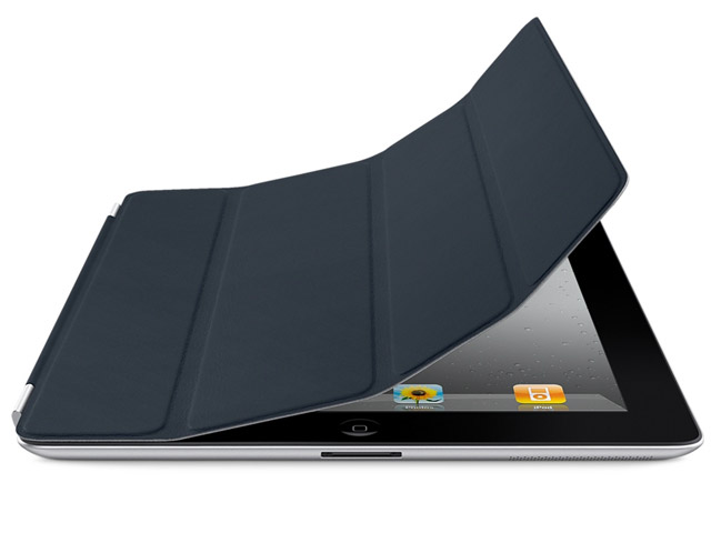 Чехол Apple iPad 2 Smart Cover кожанный (темно-синий)