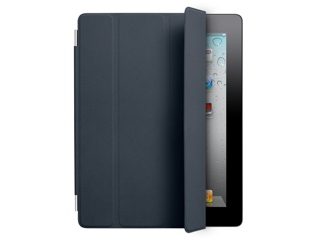 Чехол Apple iPad 2 Smart Cover кожанный (темно-синий)