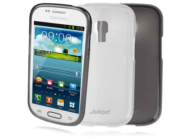 Чехол Jekod Soft case для Samsung Galaxy S3 mini i8190 (белый, гелевый)