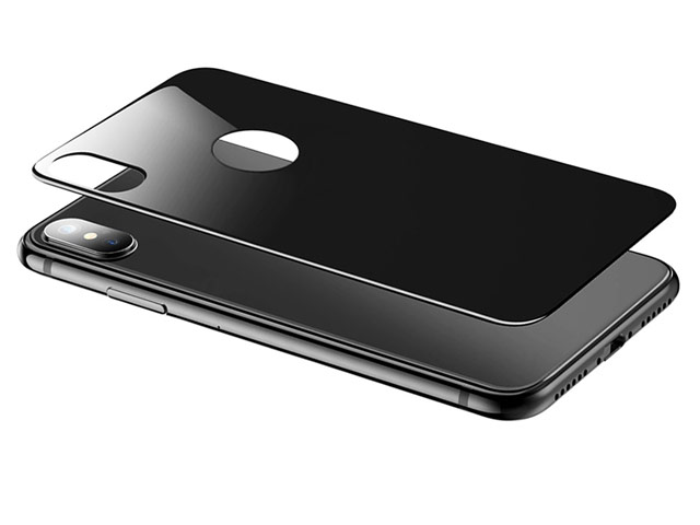 Защитная пленка Yotrix 3D Pro Glass Protector для Apple iPhone X (стеклянная, задняя, черная)