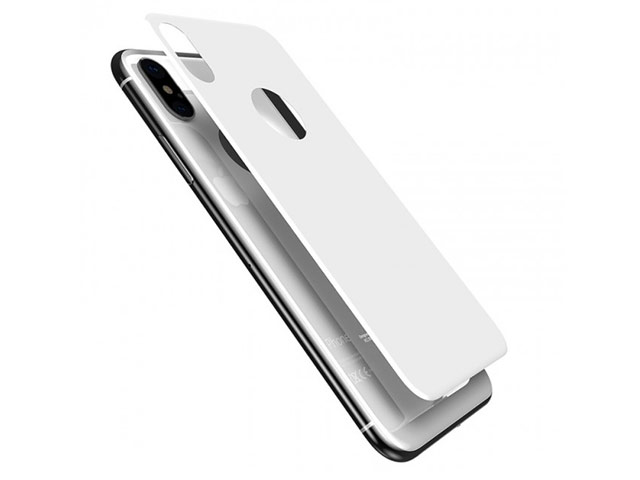 Защитная пленка Yotrix 3D Pro Glass Protector для Apple iPhone X (стеклянная, задняя, белая)