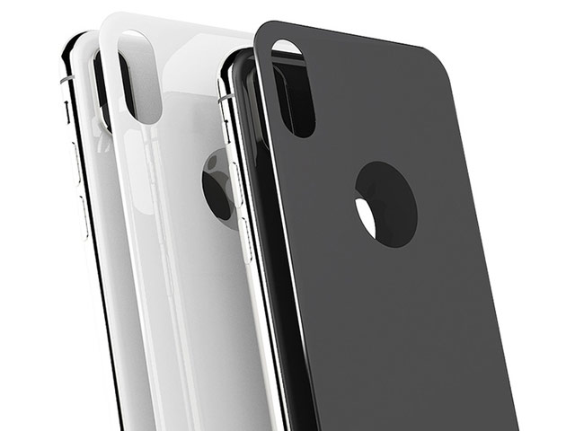 Защитная пленка Yotrix 3D Pro Glass Protector для Apple iPhone X (стеклянная, задняя, белая)