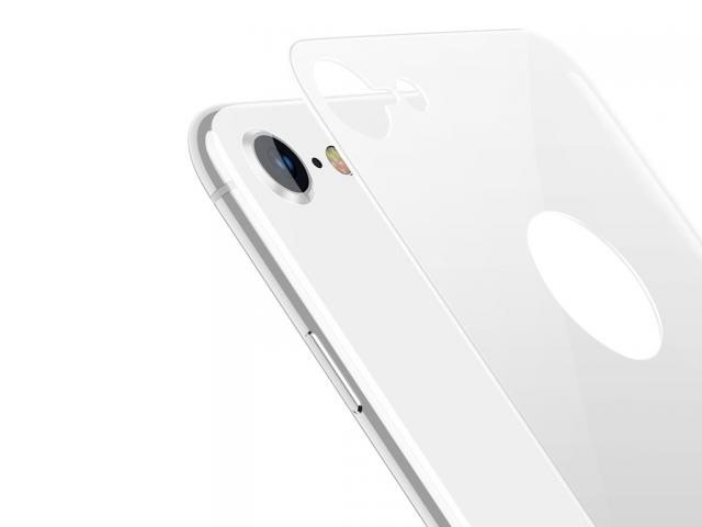 Защитная пленка Yotrix 3D Pro Glass Protector для Apple iPhone 8 (стеклянная, задняя, белая)