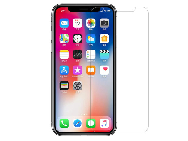 Защитная пленка Yotrix Glass Protector для Apple iPhone X (стеклянная, 0.2 мм)