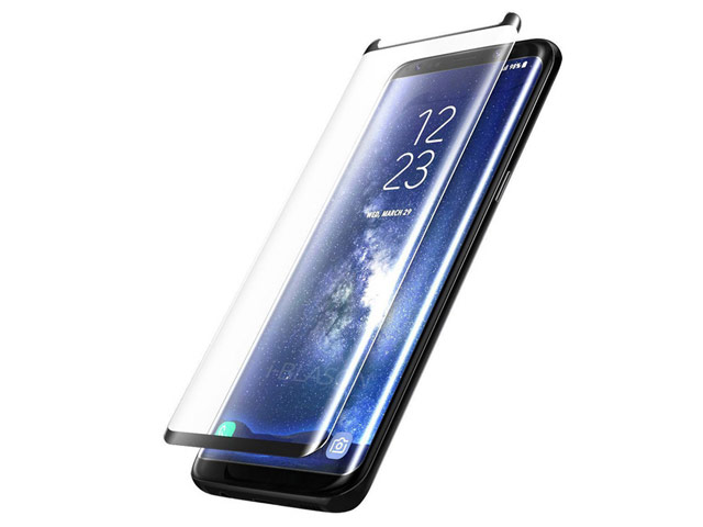 Защитная пленка Yotrix 3D Advance Glass Protector для Samsung Galaxy S8 plus (стеклянная, черная)