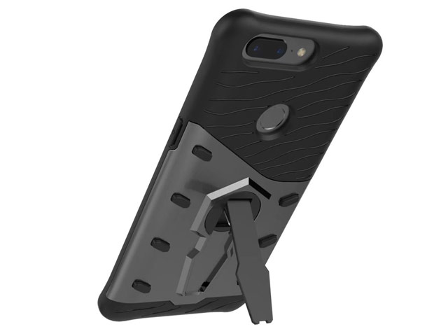 Чехол Yotrix StandCase для OnePlus 5T (розово-золотистый, пластиковый)