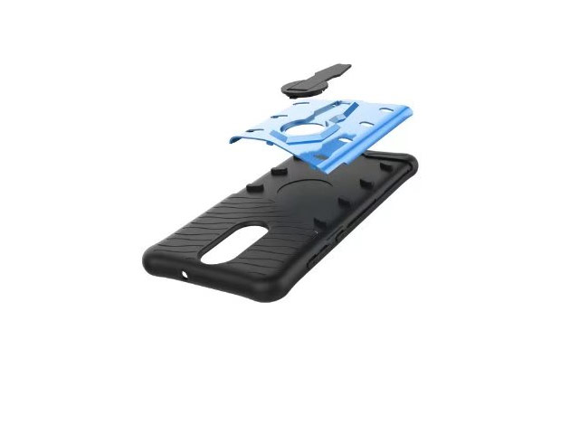 Чехол Yotrix StandCase для Huawei Mate 10 lite (синий, пластиковый)