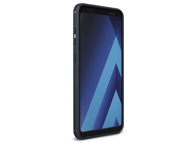 Чехол Yotrix Rugged Armor для Samsung Galaxy A8 plus 2018 (синий, гелевый)