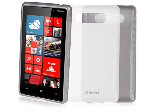 Чехол Jekod Soft case для Nokia Lumia 820 (черный, гелевый)