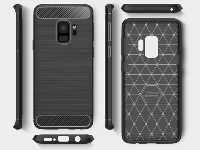 Чехол Yotrix Rugged Armor для Samsung Galaxy S9 (черный, гелевый)
