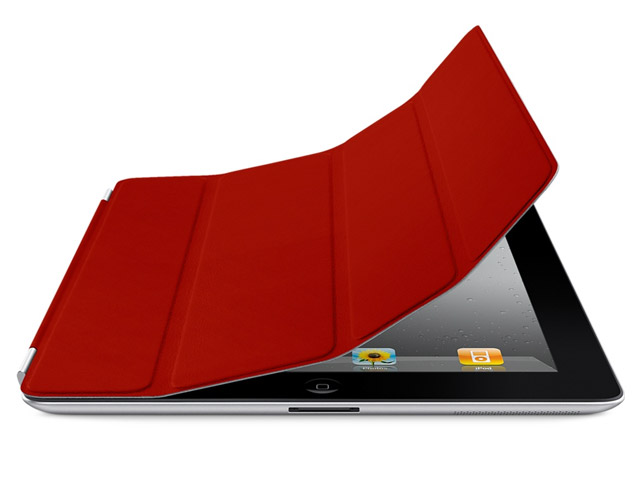 Чехол Apple iPad 2 Smart Cover кожанный (красный)