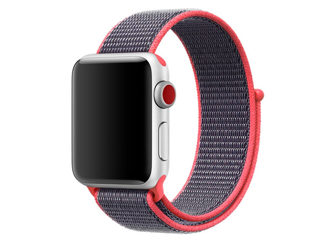 Ремешок для часов Synapse Sport Loop для Apple Watch (42 мм, малиновый, нейлоновый)