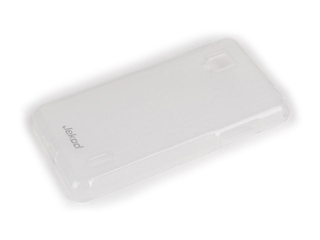 Чехол Jekod Soft case для LG Optimus G E975 (белый, гелевый)