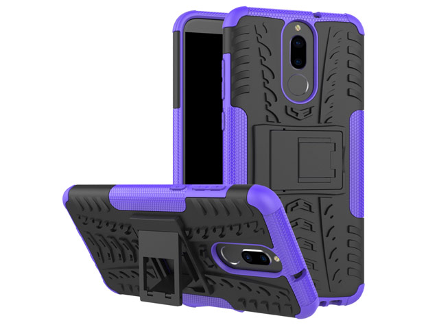 Чехол Yotrix Shockproof case для Huawei Mate 10 lite (фиолетовый, пластиковый)