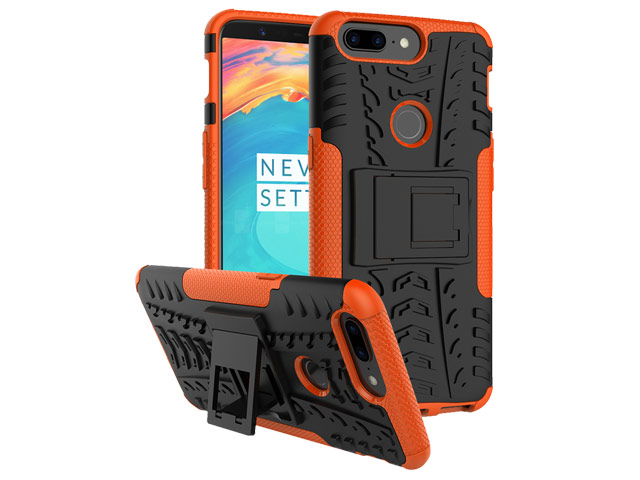 Чехол Yotrix Shockproof case для OnePlus 5T (оранжевый, пластиковый)