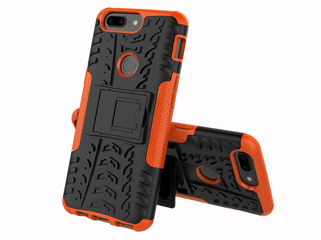 Чехол Yotrix Shockproof case для OnePlus 5T (оранжевый, пластиковый)