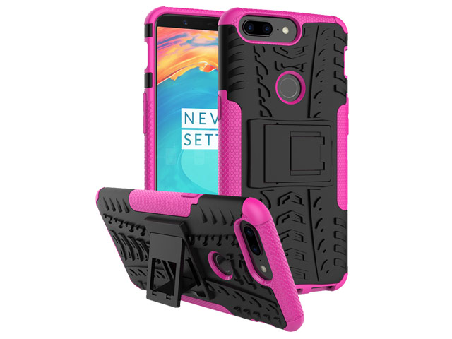 Чехол Yotrix Shockproof case для OnePlus 5T (розовый, пластиковый)