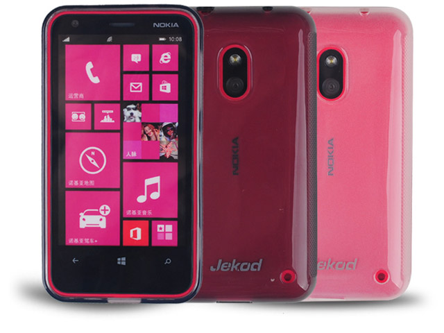 Чехол Jekod Soft case для Nokia Lumia 620 (черный, гелевый)