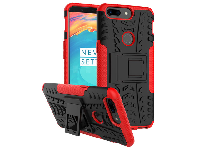 Чехол Yotrix Shockproof case для OnePlus 5T (красный, пластиковый)