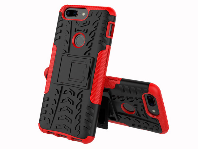Чехол Yotrix Shockproof case для OnePlus 5T (красный, пластиковый)