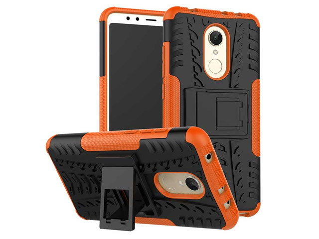 Чехол Yotrix Shockproof case для Xiaomi Redmi 5 (оранжевый, пластиковый)